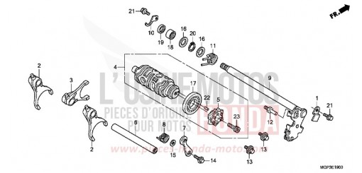 BARILLET DE SELECTION CBR1000RRD de 2013